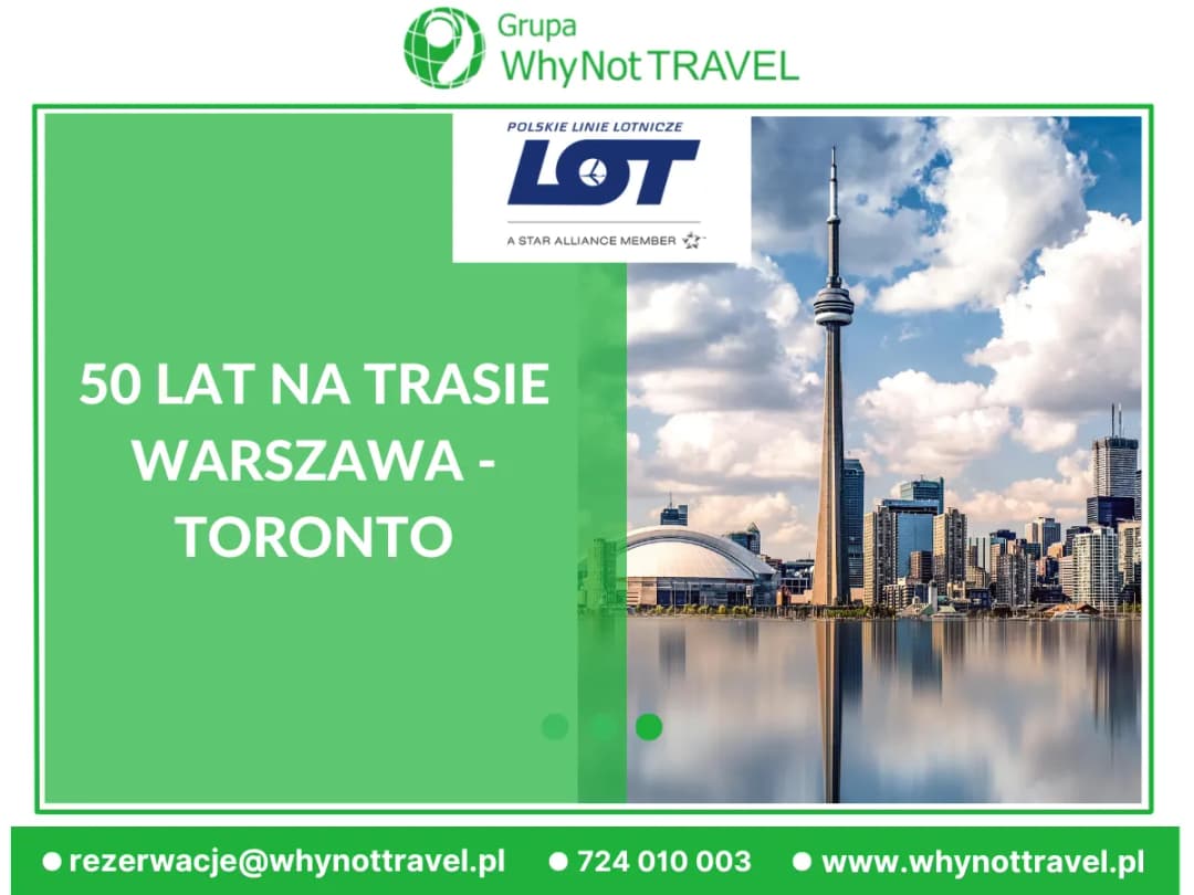 Ile trwa lot z Warszawy do Toronto? Czas, który zaskoczy podróżnych